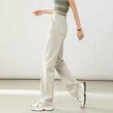 Светлые прямые свободные джинсы, летние тонкие штаны, 2024 года, премиум класс