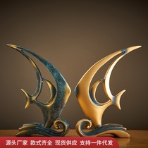 Nordic light luxury style creative handicraft decorations coffee shop shelves modern simple layout decorations