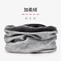 Autumn and winter neck cover hat dual-use thick solid color double velvet warm windproof Baotou cap headscarf cap warm pullover collar