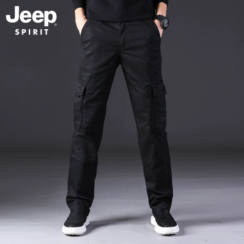 Джип, мужская демисезонная утепленный лонгслив, дорожные штаны