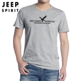 JEEP/吉普 Мужская летняя трендовая хлопковая футболка для отдыха, короткий рукав, европейский стиль