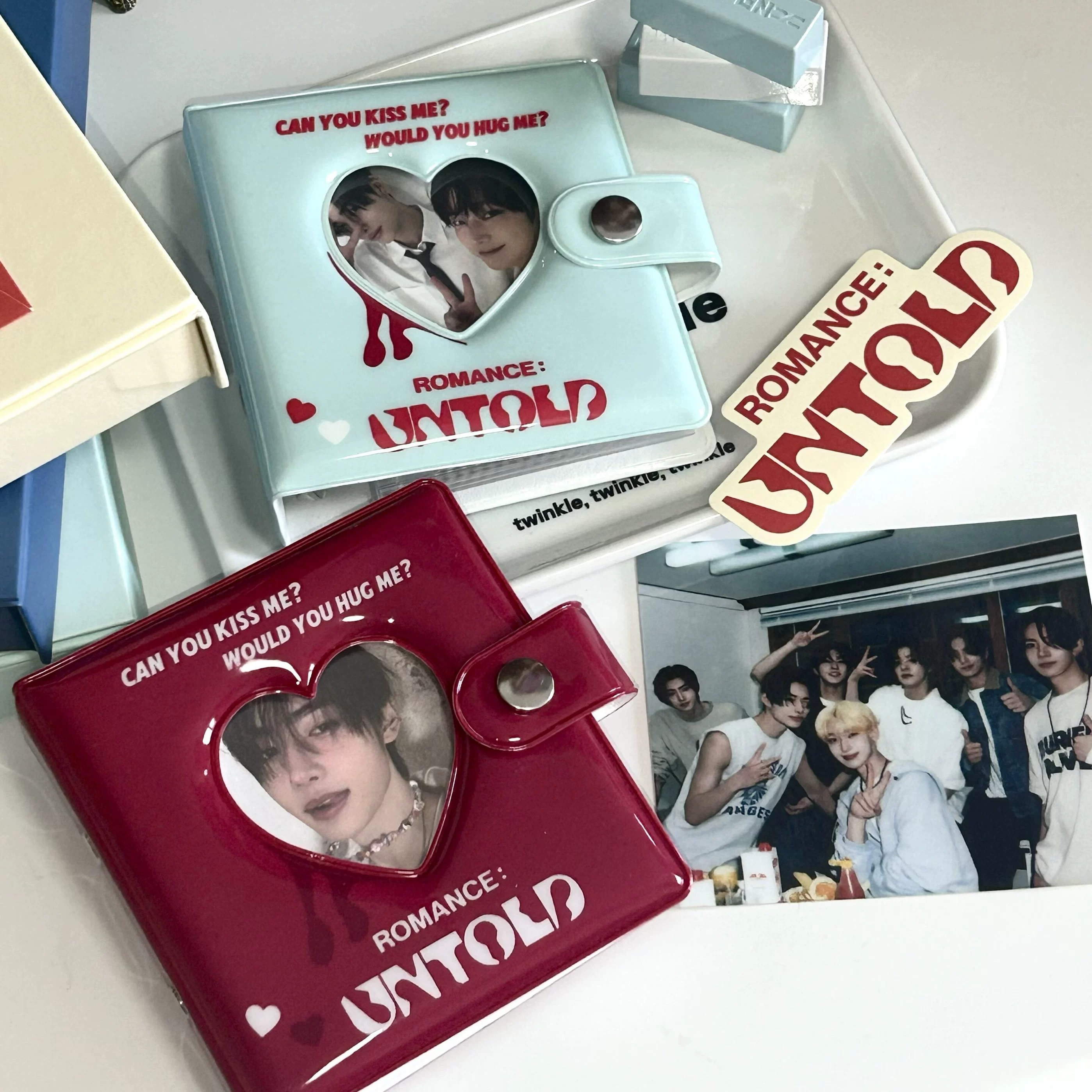 Фотоальбом (Polaroid) квадратный картонный блокнот, 20 внутренних страниц, карманы, отрывные листы