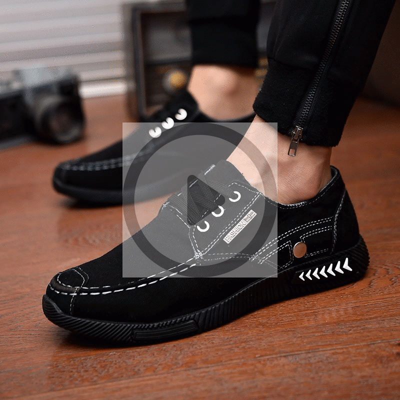 6便宜秋季帆布球鞋七分裤男士休闲鞋搭配小脚裤牛仔短裤的板鞋子5