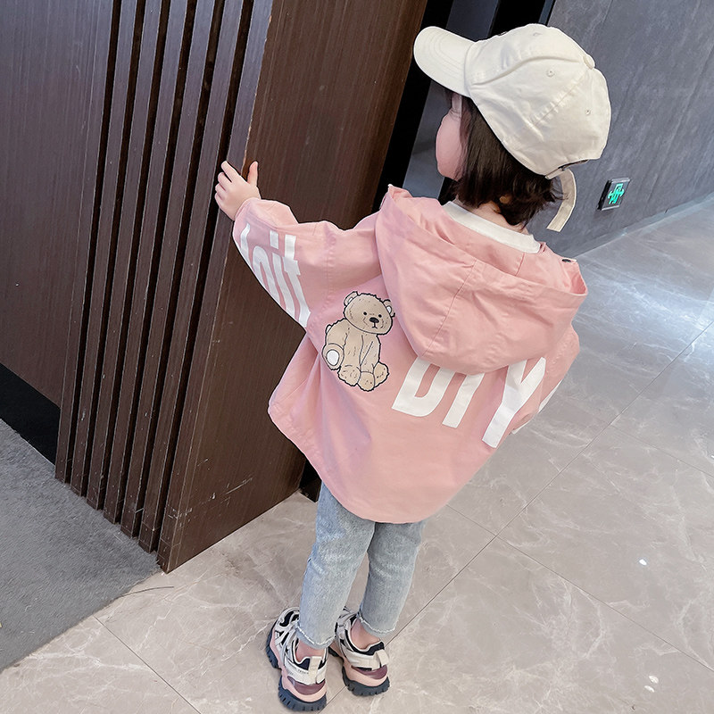 Girls coat spring and autumn 2022 new stylish children's wear baby's clothes jacket