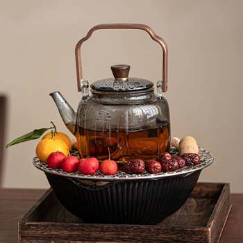 Electric stove glass teapot complete afternoon tea making set