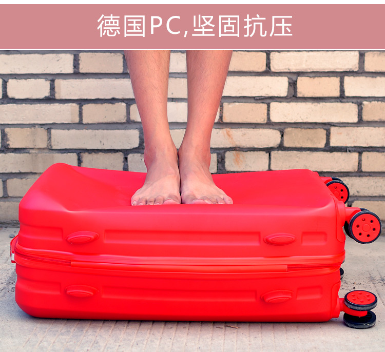 Hộp cưới tùy chỉnh lớn màu đỏ vali đám cưới mật khẩu du lịch vali cô dâu của hồi môn hộp của hồi môn - Va li vali kéo trẻ em
