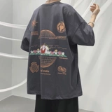 Tide, трендовая футболка с коротким рукавом в стиле хип-хоп, свободный крой