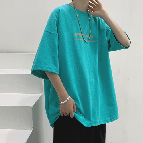 Tide, трендовая футболка с коротким рукавом в стиле хип-хоп, свободный крой