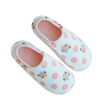 Summer thin postpartum shoes for pregnant women postpartum heeled soft-soled slippers that can be worn outside non-slip breathable maternal home cotton shoes