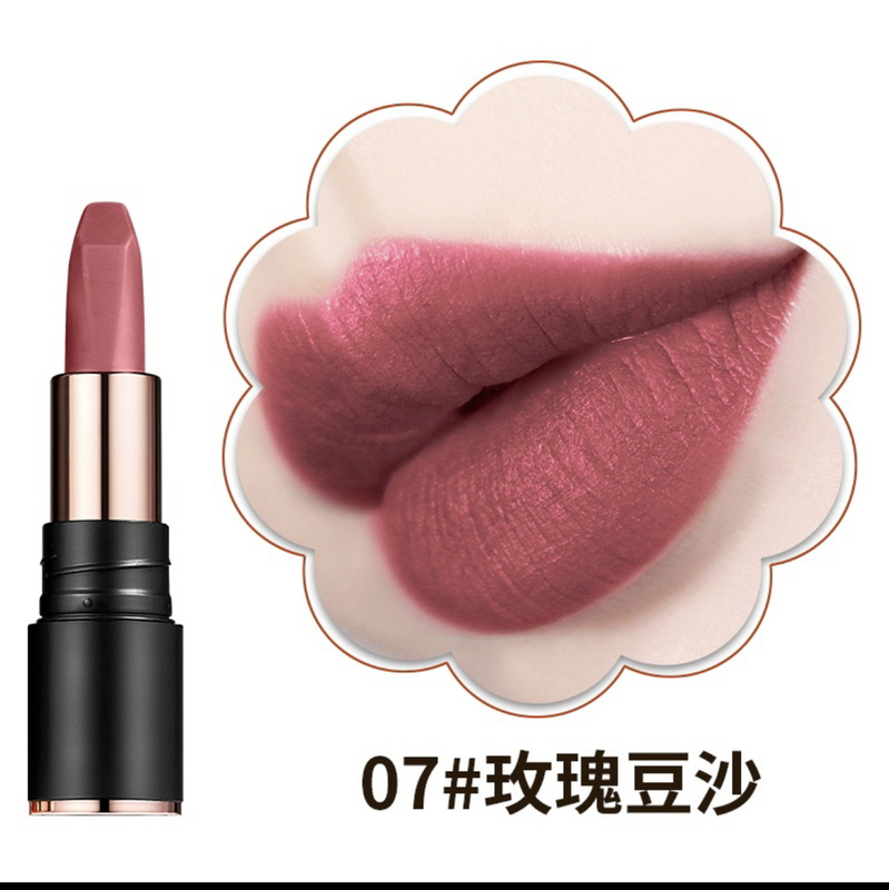 Mizhilian Luxurious Non-Stick Cup Velvet Matte Lipstick Waterproof Long-Lasting Whitening Cinnamon Milk Coffee