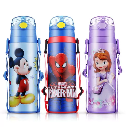 Дисней, детский стакан, трубочка для школьников, портативный чайник для детского сада со стаканом, защита при падении