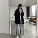 SIXI 四喜家self-made spring suit jacket women's spring retro chic slimming large version casual suit