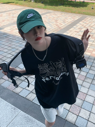 Летняя белая хлопковая футболка, круглый воротник