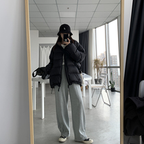 SIXI Sixi home-made 20 autumn and winter velvet Wei pants womens straight loose thin wild thickened sports casual pants