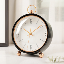 Light Extravagant Creative Seat Clock Living Room Nordic Watch Pendulum minimalist Desktop Home clock Large Number of bedrooms Desktop sitting clock