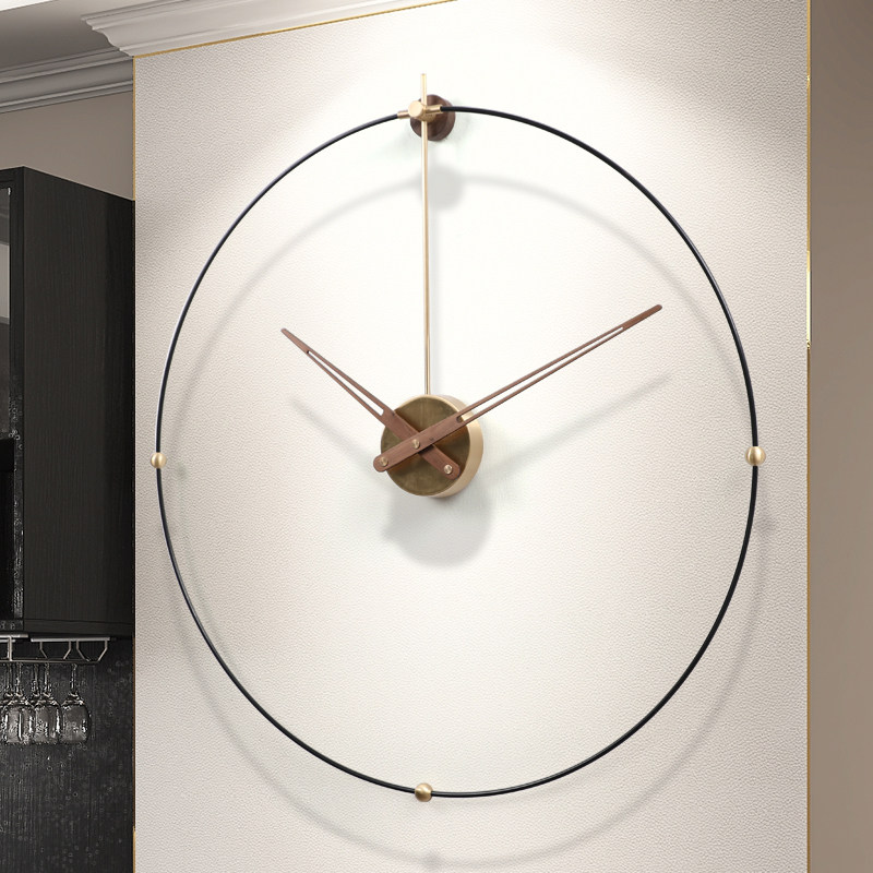 Spanish modern wall clock home personality net red clock living room very simple wall watch art fashion creative clock