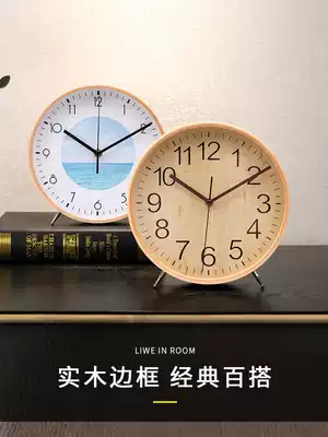 Desktop clock clock clock living room home sitting clock ornaments desktop pendulum clock bedroom placed creative Nordic clock