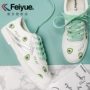 Feiyue nhảy vọt giày vẽ tay trái cây sơn rõ ràng gió bơ thời trang sinh viên giày vải - Plimsolls giày thể thao nữ đẹp