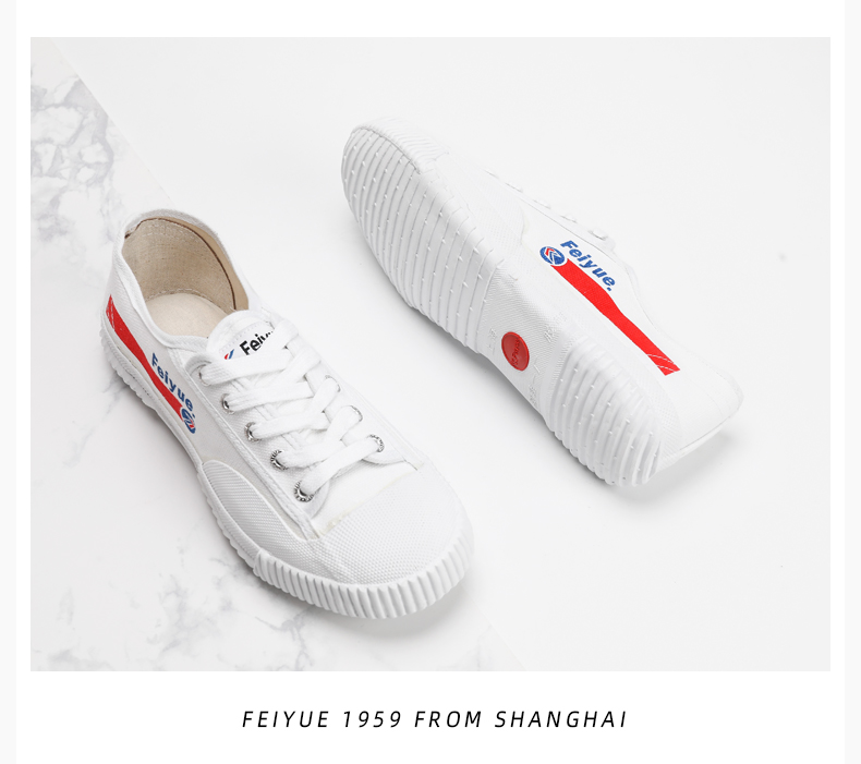 Giày trắng Feiyue 2019 mùa hè mới Pepsi chung giày vải thấp phiên bản giày Pháp - Plimsolls giày converse nam