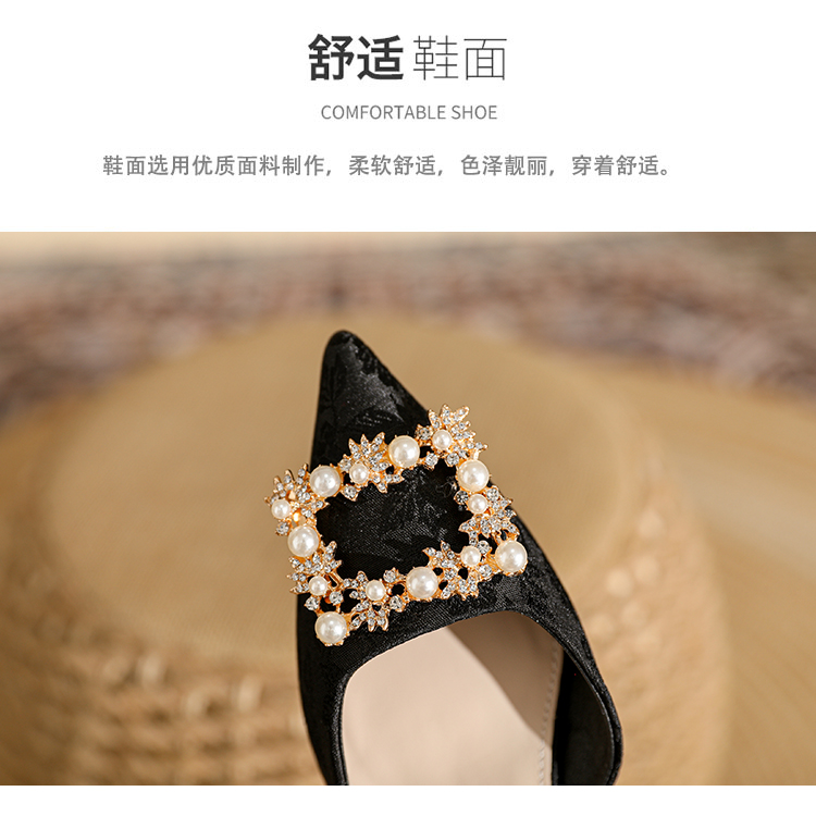 C9381 1380K GIÀY CAO GÓT NỮ RUOREAG MŨI NHỌN GÓT NHỌN HỌA TIẾT HOA GIÀY DÉP NỮ G04 SẢN PHẨM MỚI