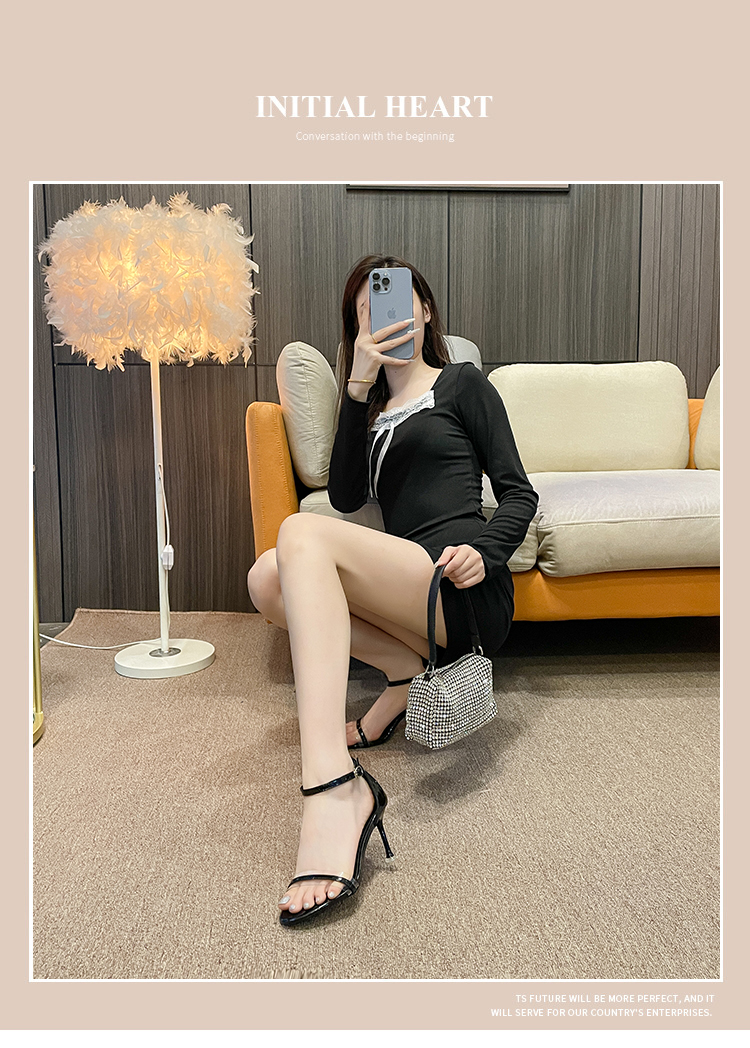 C9583 1280K GIÀY CAO GÓT NỮ RUOREAG GÓT NHỌN MÙA HÈ TRONG SUỐT GIÀY DÉP NỮ G04 SẢN PHẨM MỚI