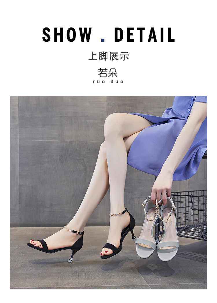 C9405 1380K GIÀY CAO GÓT NỮ RUOREAG GẮN ĐÁ GÓT NHỌN MÙA HÈ GIÀY DÉP NỮ G04 SẢN PHẨM MỚI