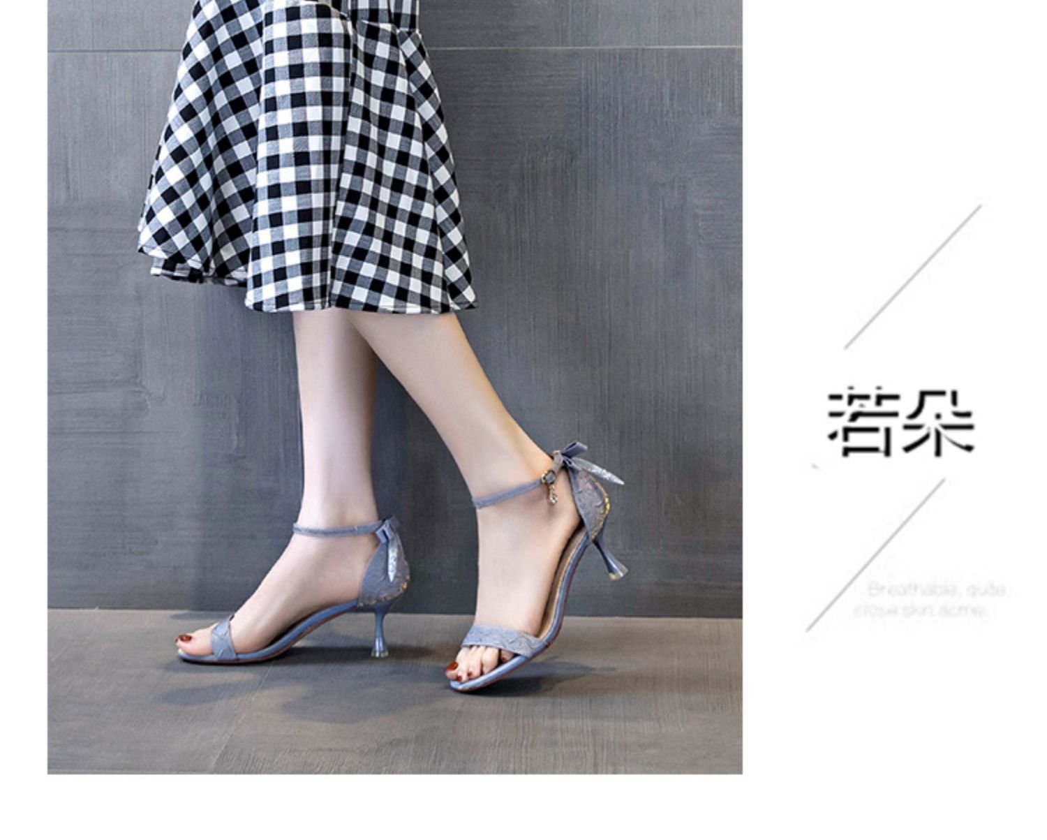 C9419 1280K GIÀY CAO GÓT NỮ RUOREAG THẮT NƠ BƯỚM GÓT NHỌN MÙA HÈ GIÀY DÉP NỮ G04 SẢN PHẨM MỚI