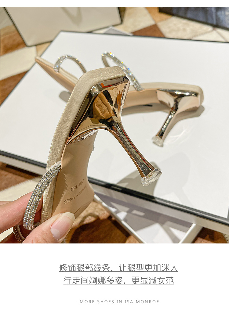C9413 1380K GIÀY CAO GÓT NỮ RUOREAG GẮN ĐÁ GÓT NHỌN MÙA HÈ GIÀY DÉP NỮ G04 SẢN PHẨM MỚI