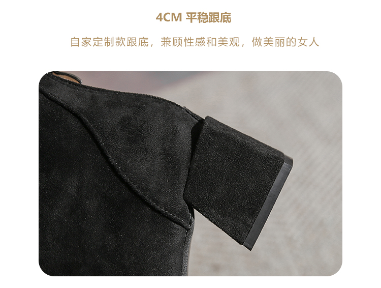 C9627 1520K BOOT CỔ THẤP NỮ RUOREAG GÓT VUÔNG GIÀY DÉP NỮ ĐỒ CÔNG SỞ G04 SẢN PHẨM MỚI