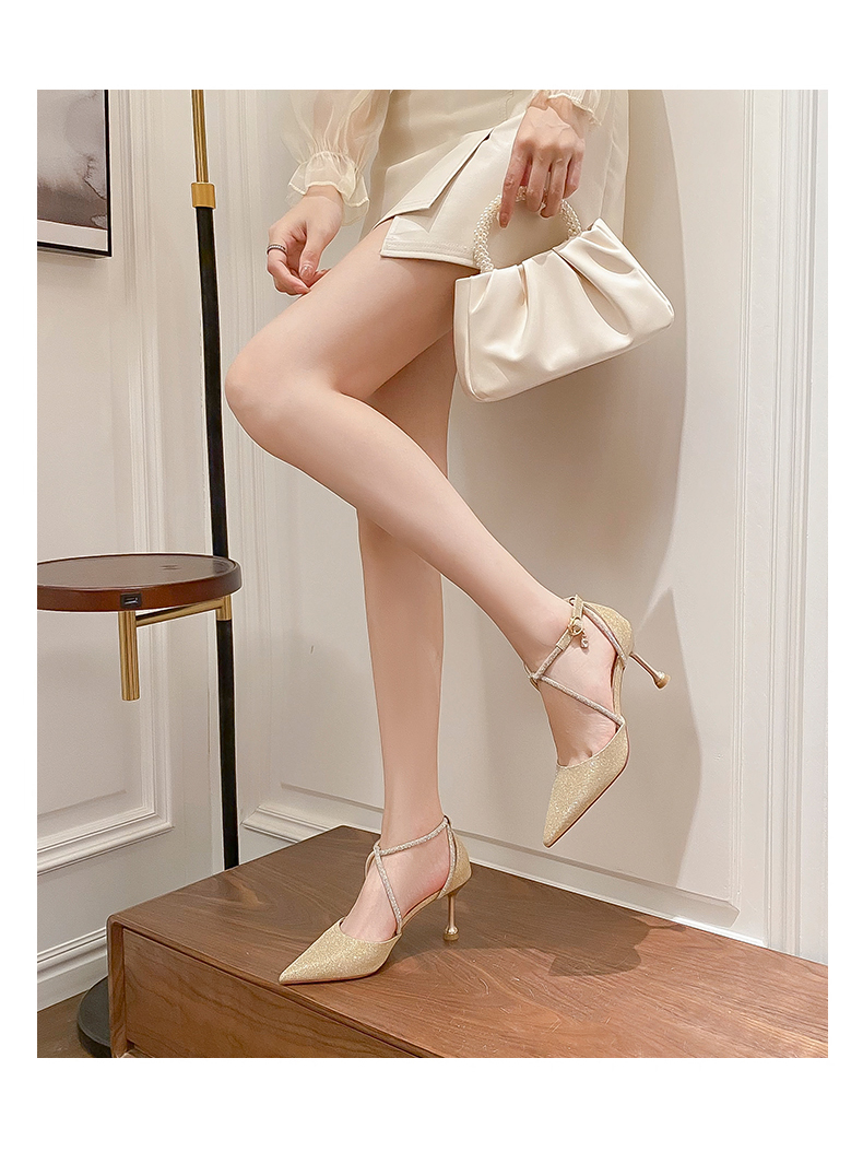 C9282 1380K GIÀY CAO GÓT NỮ RUOREAG GẮN ĐÁ GÓT NHỌN GIÀY DÉP NỮ G04 SẢN PHẨM MỚI