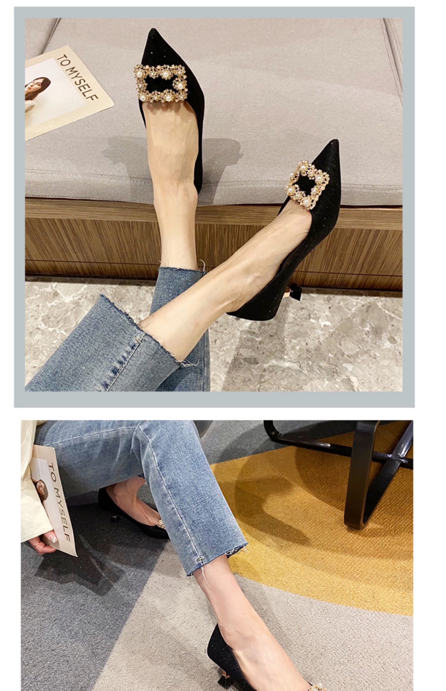 C9649 1420K GIÀY CAO GÓT NỮ RSKREGS SEXY GẮN ĐÁ MÙA HÈ GIÀY DÉP NỮ G04 SẢN PHẨM MỚI