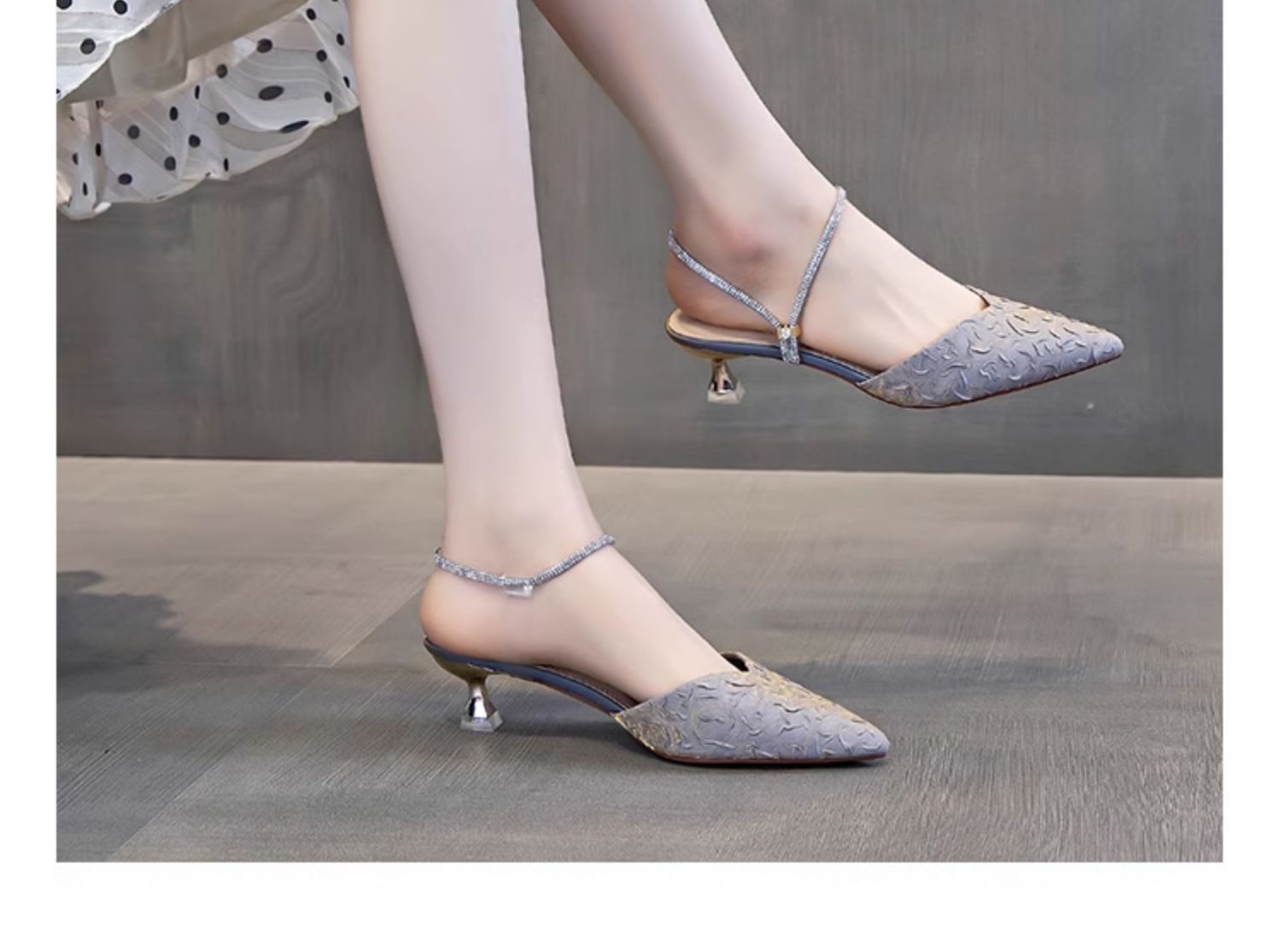 C9352 1280K GIÀY CAO GÓT NỮ RUOREAG MŨI NHỌN GÓT NHỌN MÙA HÈ GIÀY DÉP NỮ G04 SẢN PHẨM MỚI