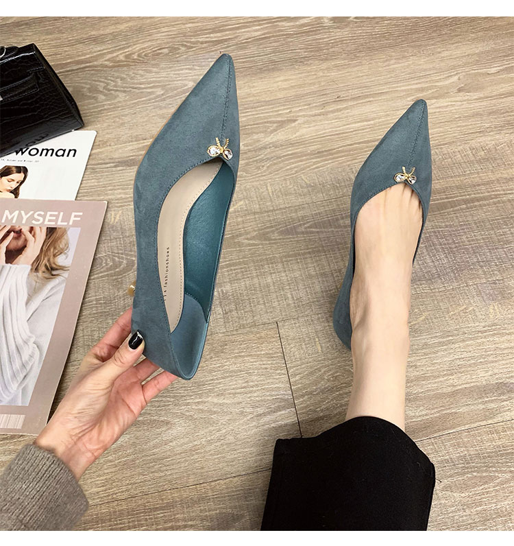 C9578 1280K GIÀY CAO GÓT NỮ RUOREAG GẮN ĐÁ MŨI NHỌN GÓT NHỌN GIÀY DÉP NỮ G04 SẢN PHẨM MỚI