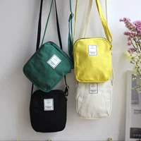 Túi đeo chéo nữ mùa hè hoang dã Sinh viên Hàn Quốc chéo túi điện thoại di động Túi vải mini mini tui xach