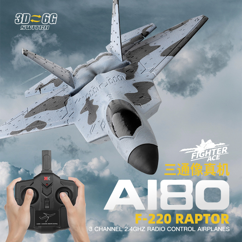 F22 Remote Control Aircraft Combat Aircraft Model Great Force A180 Glider Supermodel Fixed Wing Children's Toys