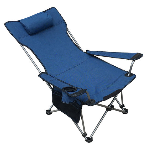 Outdoor folding lounge chair, portable, adult, ultra-light, car-mounted, sitting, lying, office lunch break, nap chair, leisure beach fishing chair