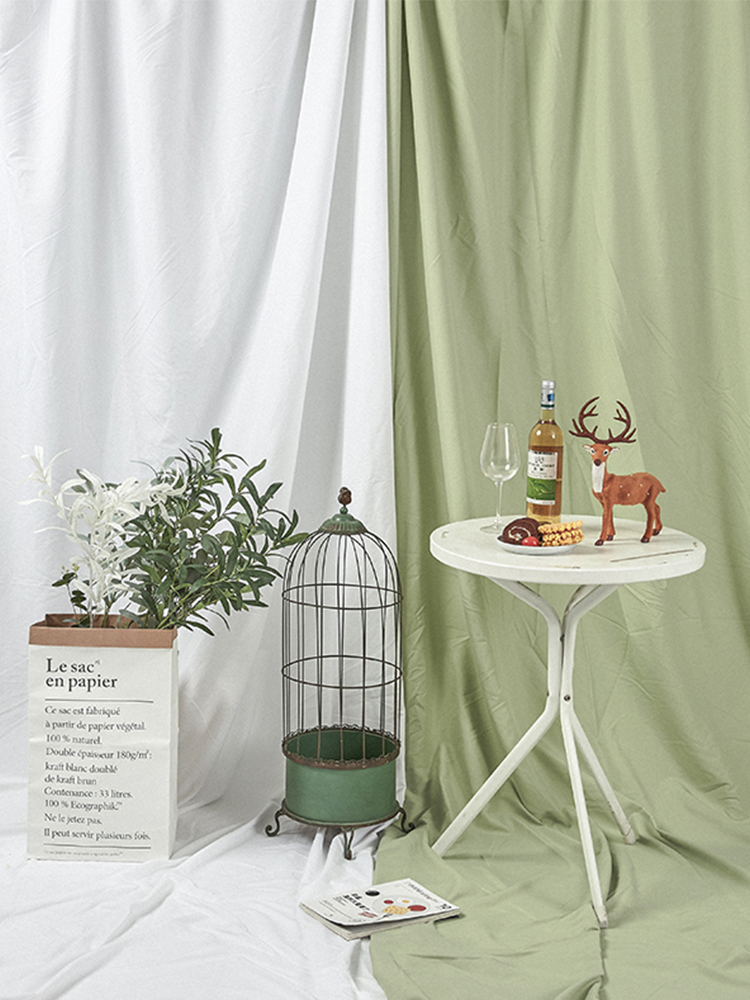 Christmas background cloth photo background Green large size hanging cloth Net red live background wall photography shooting photo props Oil painting Beige decorative clothing Children's clothing hanging cloth solid color