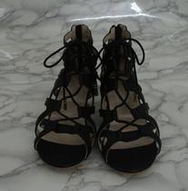 2016 spring and summer new low heel open toe Roman leather womens sandals small size shoes