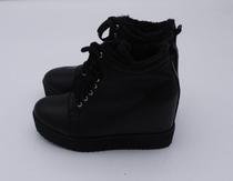 Disabled high-top long and short-foot shoes customized special shoes winter plus velvet single-foot increase shoes womens high and low shoes