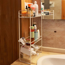 Porcelain Wood Together Bathroom Toilet Floor Shelve Kitchen Wash Terrace Free to punch Bathroom Multilayer Containing Shelf