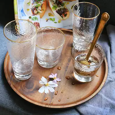 Creative household water cup glass set large capacity thick heat resistant Milk Cup without lid teacup 6 sets