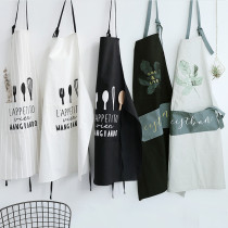 Korean fashion kitchen waterproof adult apron oil-proof home women cotton fabric bust work restaurant apron