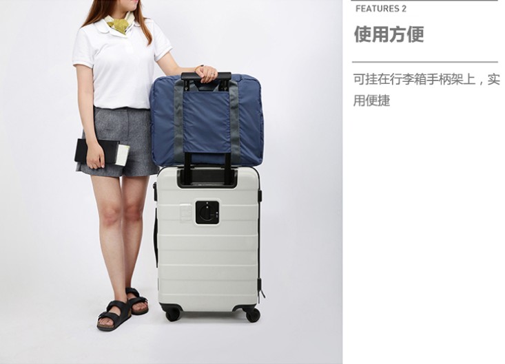 Túi du lịch xách tay dung tích lớn du lịch nam nữ mô hình xe đẩy ngắn khoảng cách gấp nhẹ phiên bản Hàn Quốc của túi hành lý dễ thương túi xách du lịch nam