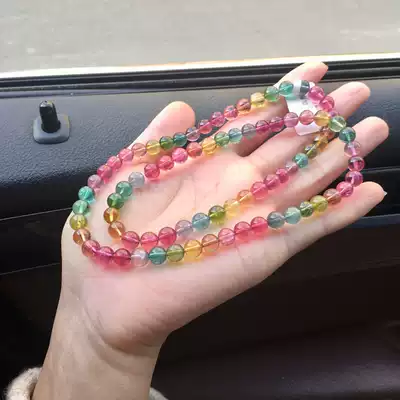 Photinia bamboo natural fairy color tourmaline three circles hands vitreous tourmaline hands large particles three circles tourmaline hands