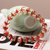 Photinia bamboo natural red rabbit hair crystal bracelet ghost vision cornucopia red rabbit hair bracelet