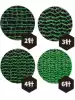 Dustproof net 6 needles 8 meters wide 50 meters long Site environmental protection cover earth net Building green shade net Marine cover net