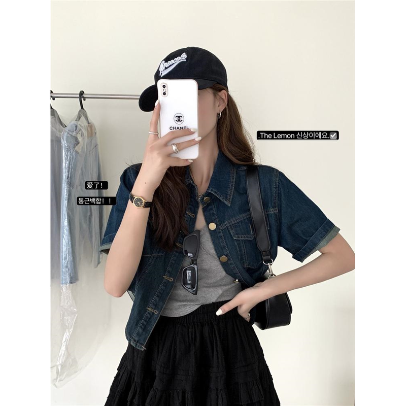 Retro Denim Vest for Women 2025 New Summer and Spring Layered Shirt Casual Sleeveless Vest Thin Jacket Top
