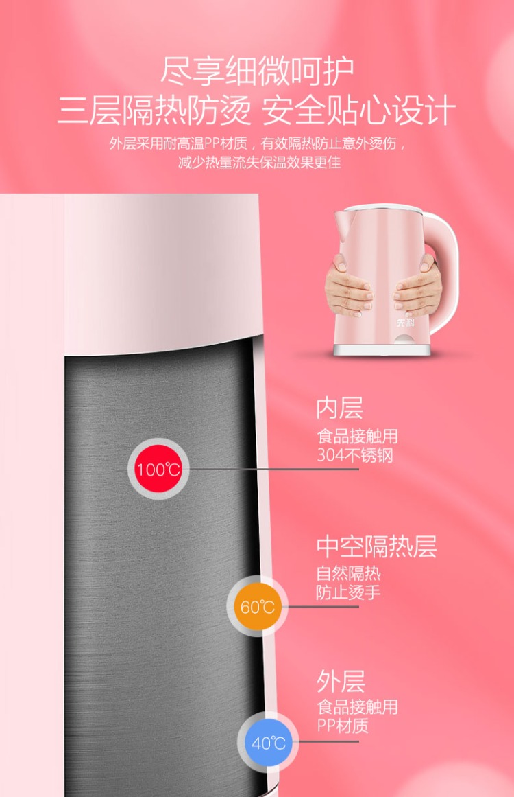 bình siêu tốc điện máy xanh Công suất nhỏ du lịch ấm đun nước cầm tay ấm đun nước mini ấm điện 0,6L ở nước ngoài kinh doanh du lịch nhà - ấm đun nước điện ấm siêu tốc mini du lịch