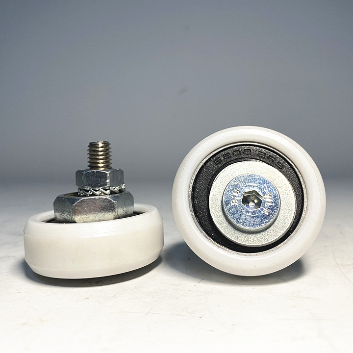 Wood Work Machinery Accessories Push Bench Saw Aluminum Round Stick Base Nylon eccentric wheel cut plate saw precision saw bed rail wheel