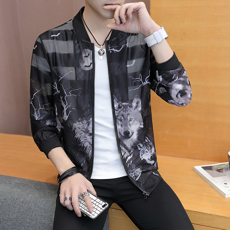 Đàn ông của chiếc áo khoác mùa hè siêu mỏng kem chống nắng thở Hàn Quốc phiên bản của xu hướng này đẹp trai giản dị mỏng băng-wire kem chống nắng nam quần áo.